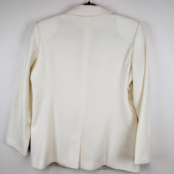 Sag Harbor 100% wool cream color blazer size 8 - Picture 6 of 6